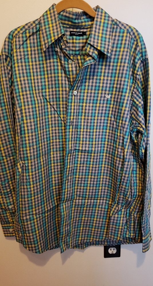 SOUTHERN MARSH Men's Long Sleeve Button Down NWOT